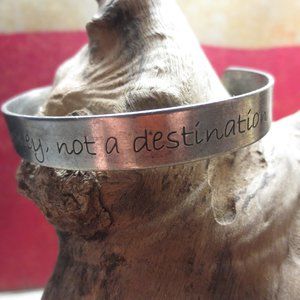 Silver Bracelet Life is A Journey Bracelet